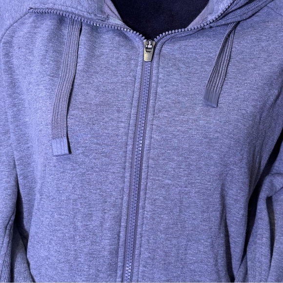 Athleta Triumph Hoodie Sweatshirt Womens Light Fog Grey - Picture 6 of 14